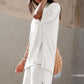 Women's Casual Slit Top & Shorts 2-Piece Set