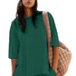 Women's Casual Slit Top & Shorts 2-Piece Set