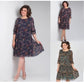 Women's Casual Round Neck Printed Dress