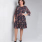 Women's Casual Round Neck Printed Dress