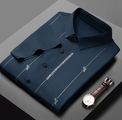 ✨Men's Stretch Anti-Wrinkle Ice Silk Shirt（49% OFF）