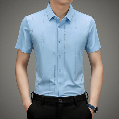 ✨Men's Stretch Anti-Wrinkle Ice Silk Shirt（49% OFF）
