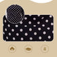 Women's Polka Dot Cutout Sleeve Knee-Length Dress