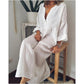 Women Summer Cotton Linen Large Swing Loose Dress