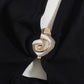 Modern Contrast Cut-Out Neckline Dress