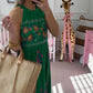 Sleeveless Halter Printed Maxi Dress
