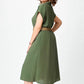 🍃Women's Solid Color Casual Button-Down Dress