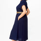 🍃Women's Solid Color Casual Button-Down Dress