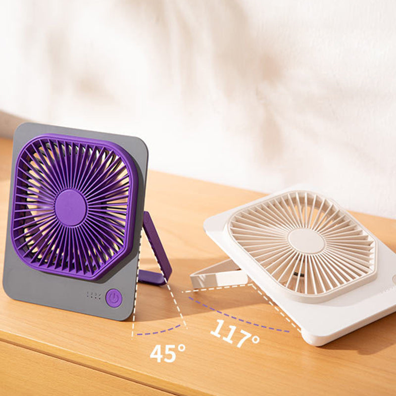 Ultra-Thin Desk Fan with 4 Speeds Adjustable