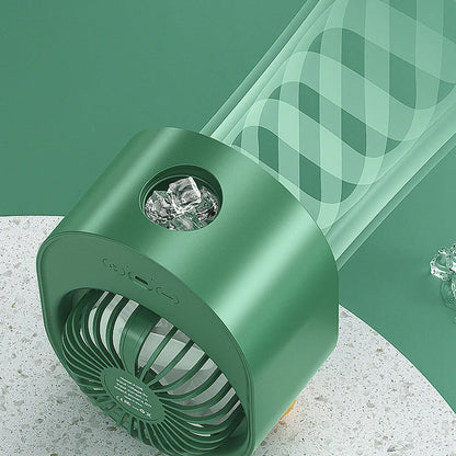 3-Speeds USB Portable Air Cooler Misting Fan