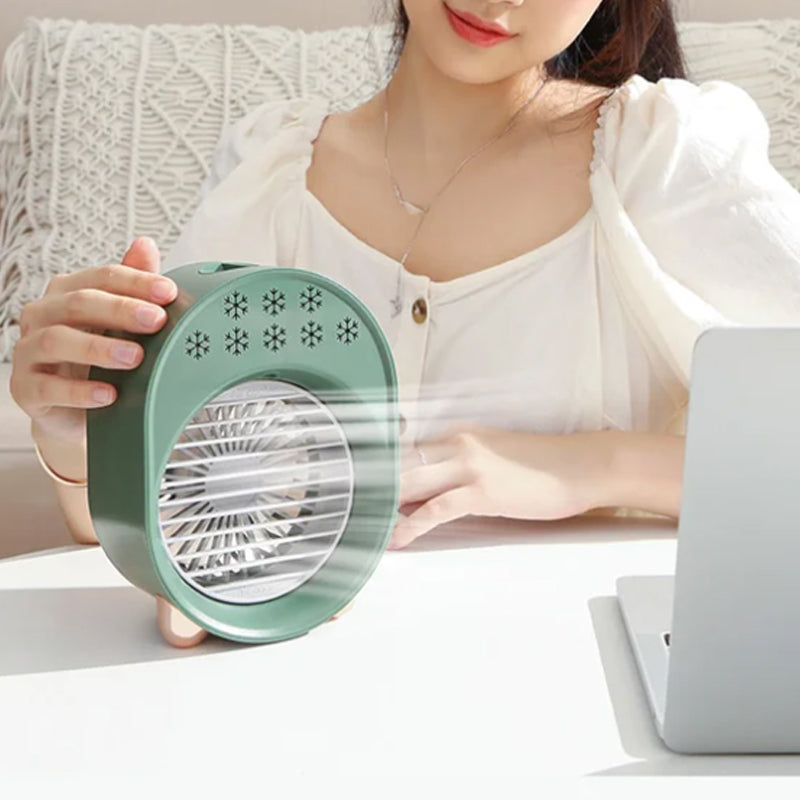 3-Speeds USB Portable Air Cooler Misting Fan
