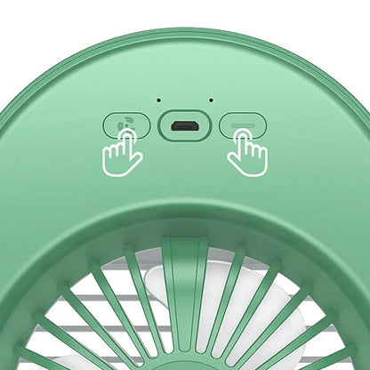 3-Speeds USB Portable Air Cooler Misting Fan