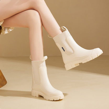💖2025 HOT SALE💖Waterproof Non-Slip Thick Sole Mid-Calf Boots
