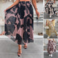 💜PROMOTION - 50%OFF💜Trendy Print Elastic Waistband Flowy Maxi Skirt