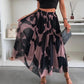 💜PROMOTION - 50%OFF💜Trendy Print Elastic Waistband Flowy Maxi Skirt