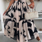 💜PROMOTION - 50%OFF💜Trendy Print Elastic Waistband Flowy Maxi Skirt