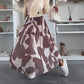 💜PROMOTION - 50%OFF💜Trendy Print Elastic Waistband Flowy Maxi Skirt