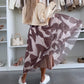 💜PROMOTION - 50%OFF💜Trendy Print Elastic Waistband Flowy Maxi Skirt