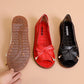 Solid Color Flats with Peep-toe for Outdoor Non-slipped Shoes