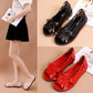 Solid Color Flats with Peep-toe for Outdoor Non-slipped Shoes
