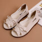 Solid Color Flats with Peep-toe for Outdoor Non-slipped Shoes