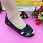 Solid Color Flats with Peep-toe for Outdoor Non-slipped Shoes