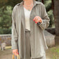 Classic Button Down Shirt & Drawstring Pants Set