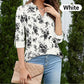 Women's Printed V-Neck Tunic Top