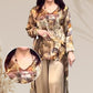 ❤️Higher Quality-❤️Women’s Trendy Print Top & Pants Two-Piece Set