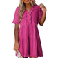 🔥2025 Summer New-🌈Women's Ruffle Trim V-Neck Tiered Dress