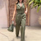 Lapel Vest Elegant High Waist Trousers Two Piece Suit For Women