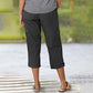 🌈Summer New Products-🔥Multi-Pocket Solid Color Casual Cargo Capri Pants