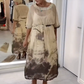 Women's Sheer Casual Printed Short Sleeve Dresses