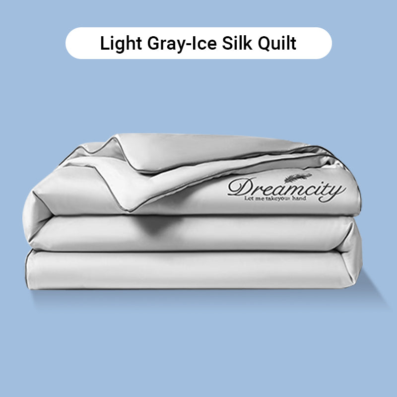 ⏳Limited-Time Offer⌛Summer lightweightice silk bed four-piece set🛏️