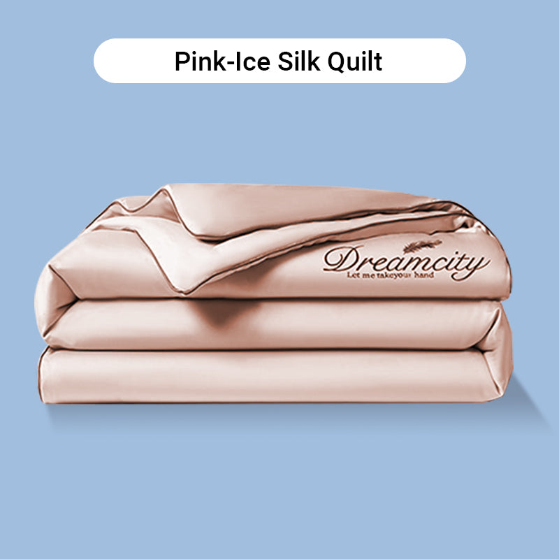 ⏳Limited-Time Offer⌛Summer lightweightice silk bed four-piece set🛏️