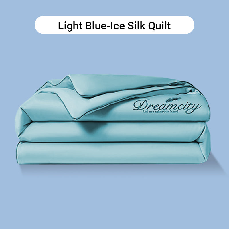 ⏳Limited-Time Offer⌛Summer lightweightice silk bed four-piece set🛏️