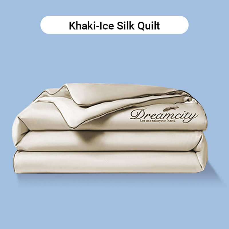 ⏳Limited-Time Offer⌛Summer lightweightice silk bed four-piece set🛏️