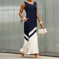 ❤️2025 New Products❤️ Women's Trendy Sleeveless Colorblock Split Dress