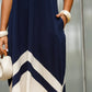 ❤️2025 New Products❤️ Women's Trendy Sleeveless Colorblock Split Dress