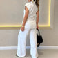 🌈2025 Summer New-❤️Elegant Waisted Top & Casual Pants Set
