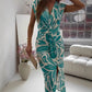 🌺2025 Summer New Arrivals👗Sleeveless Printed Slit Dress✨