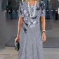 🌈2025 New Products-❤️Women's Casual Printed Round Neck Dress