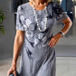 🌈2025 New Products-❤️Women's Casual Printed Round Neck Dress