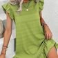 🔥Hot Sale❤️ Women's Ruffle Hem Sleeveless Round Neck Dress