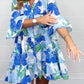 🔥2025 Summer New ❤️-Women's Elegant V-Neck Printed Loose Dresses