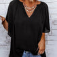 🔥2025 Summer Hot Sale🩷Women's Solid Color Summer Top with Batwing Sleeves and V-Neck