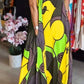 🔥BUY 2 GET 10% OFF💝Women's Square Neck Printed Suspender Dress