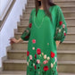 🌸Spring Specials💐Women's Elegant Floral Round Neck Dress