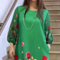 🌸Spring Specials💐Women's Elegant Floral Round Neck Dress