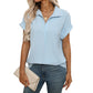 Women's Casual Floral Print Short Sleeve Shirt